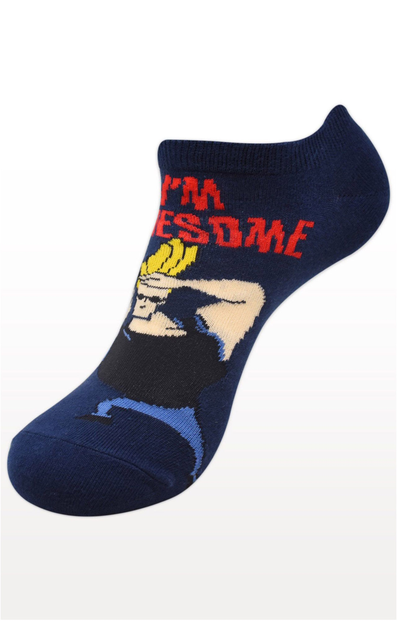 BALENZIA | Navy Printed Socks (Pack of 3) 4