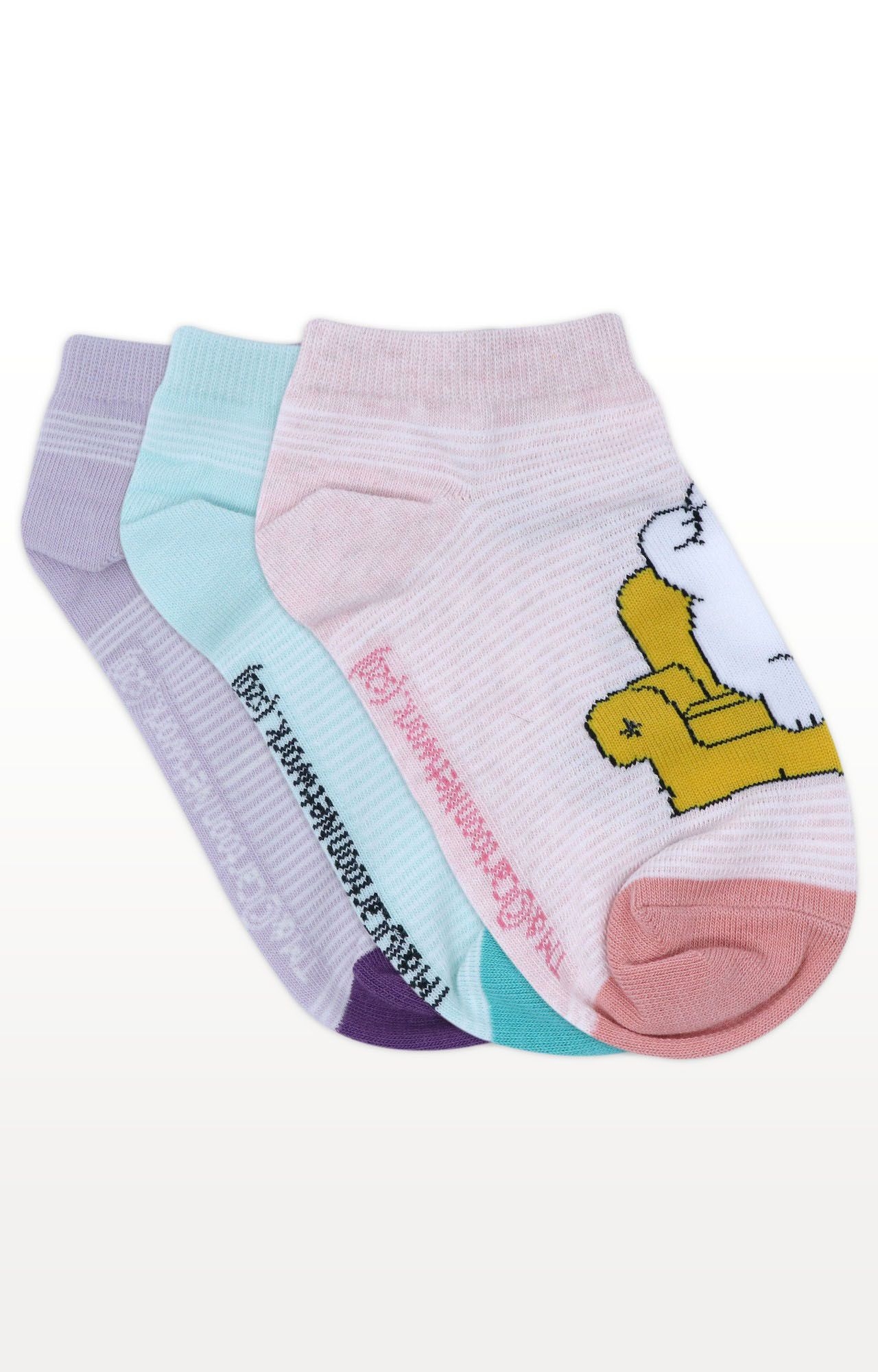 BALENZIA | Multi-Coloured Printed Socks (Pack of 3) 2