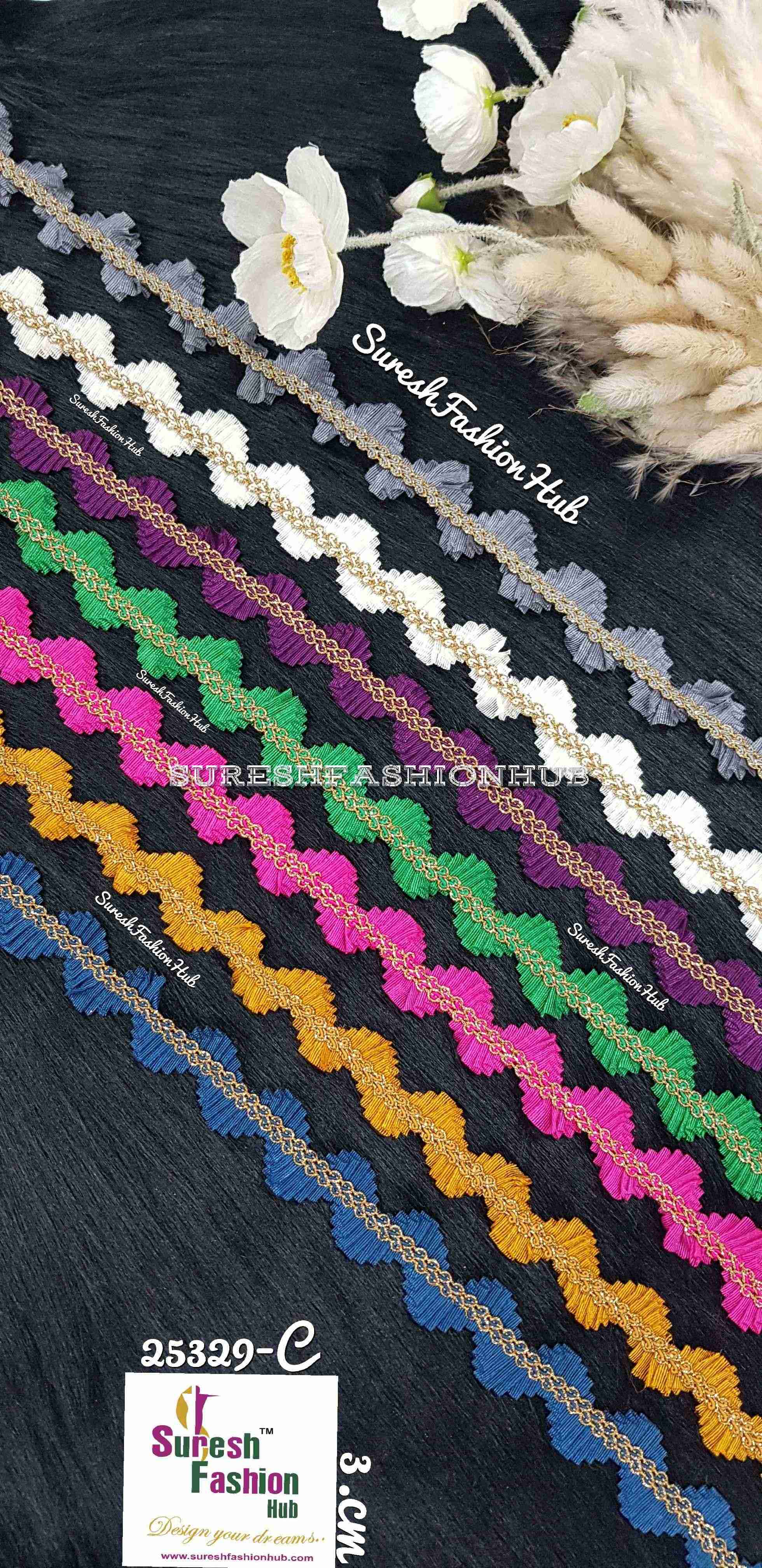ShimmerEdge Dark Firozi Lace