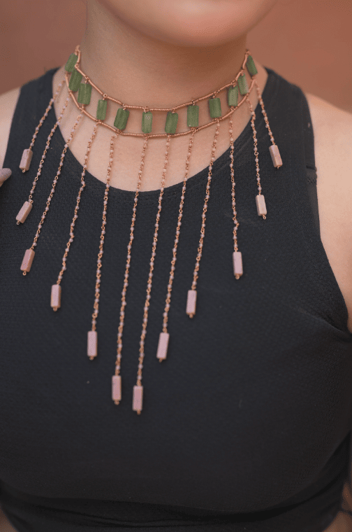 Rain Drop Choker Necklace