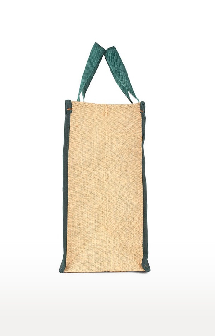 DOUBLE R BAGS | Double R Bags Jute Shopping/Grocery/Lunch Bag For Men And Women (Green) Pack Of 2 3