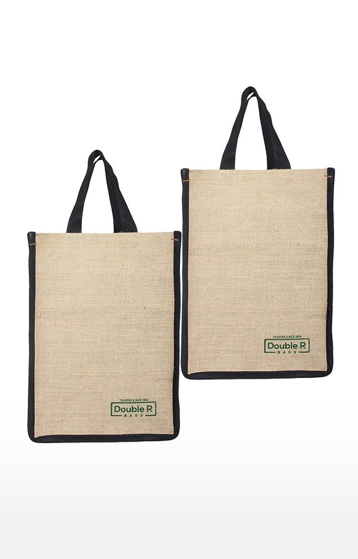 Double R Bags Jute Shopping/Grocery/Lunch Bag For Men And Women