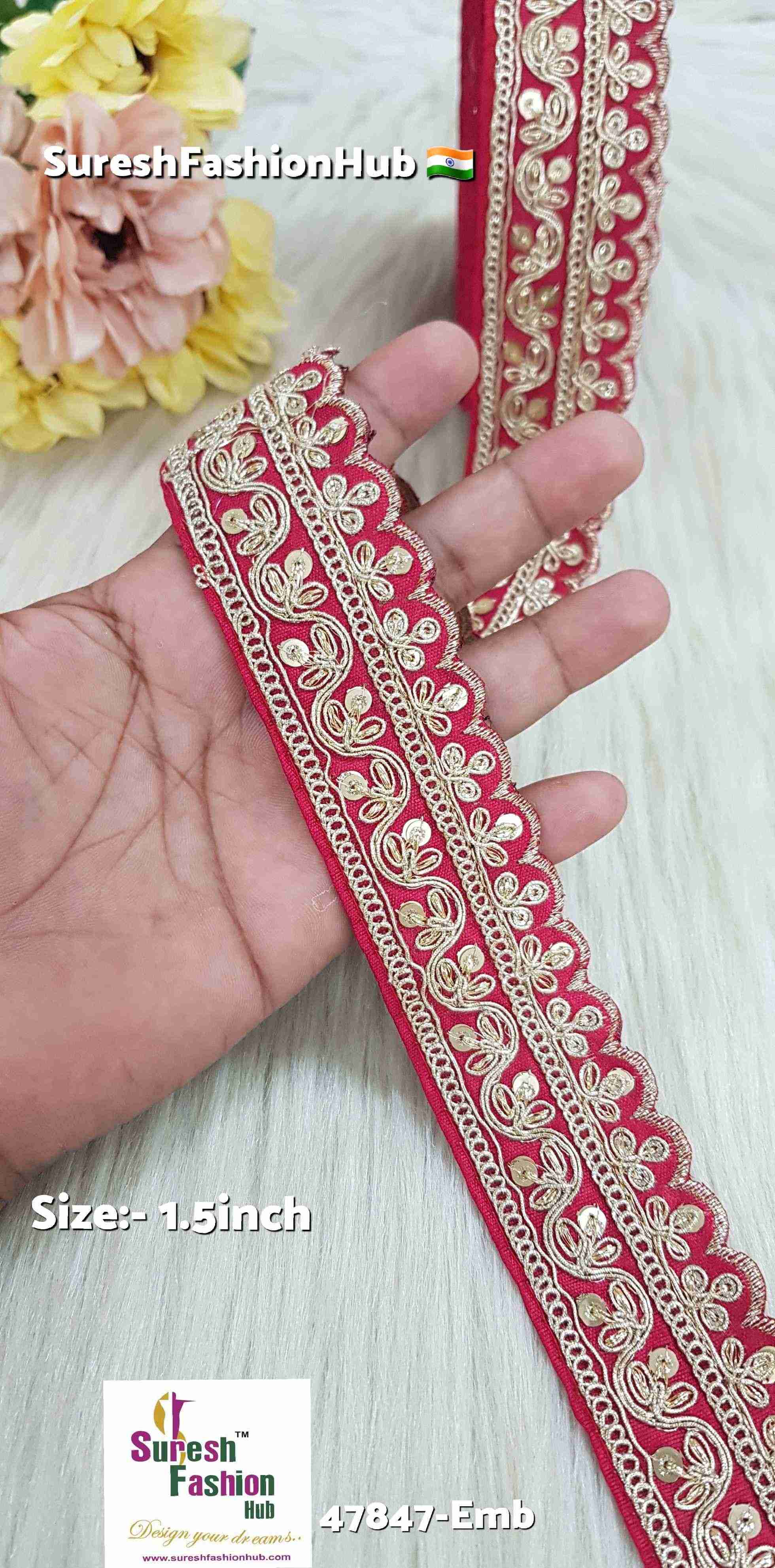 Maharani Pearl Dori Sequence Lace