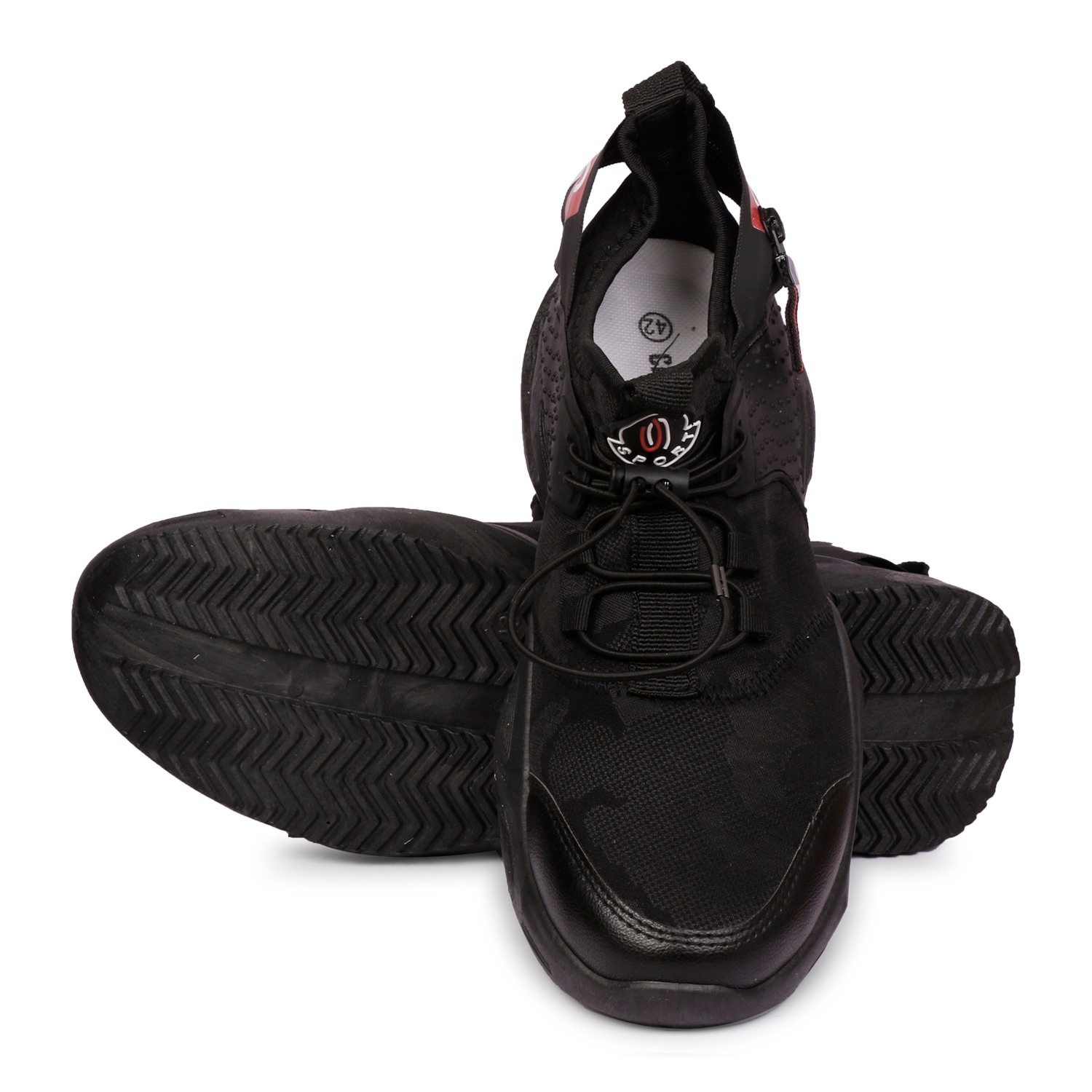CIPRAMO SPORTS Black CANVAS Latest Stylish Sports Laceup Lightweight Shoes for Running Walking Outdoor For Men
