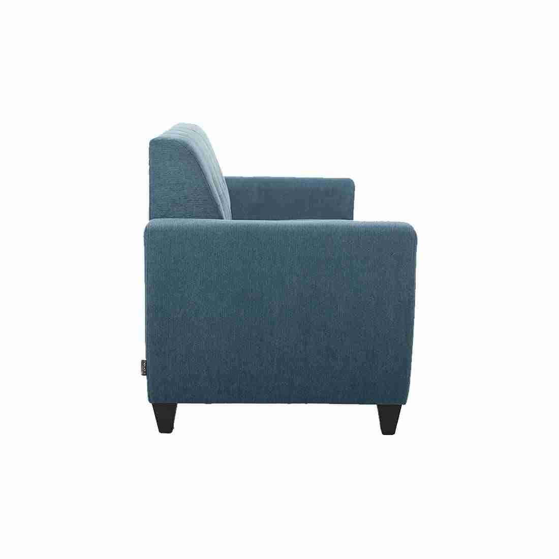 neudot Elegance Sofa for Living Room |3 Persons Sofa|Premium Fabric with Cushioned Armrest | Neem Wood Frame|3 Seater in - Blue