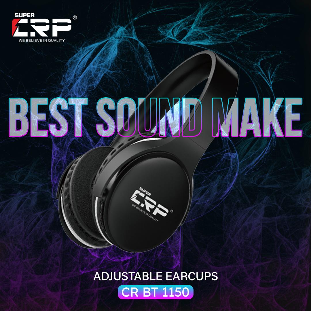Super CRP CR BT-1150 WIRELESS HEADPHONES - ON EAR HEADPHONES Wireless Headset