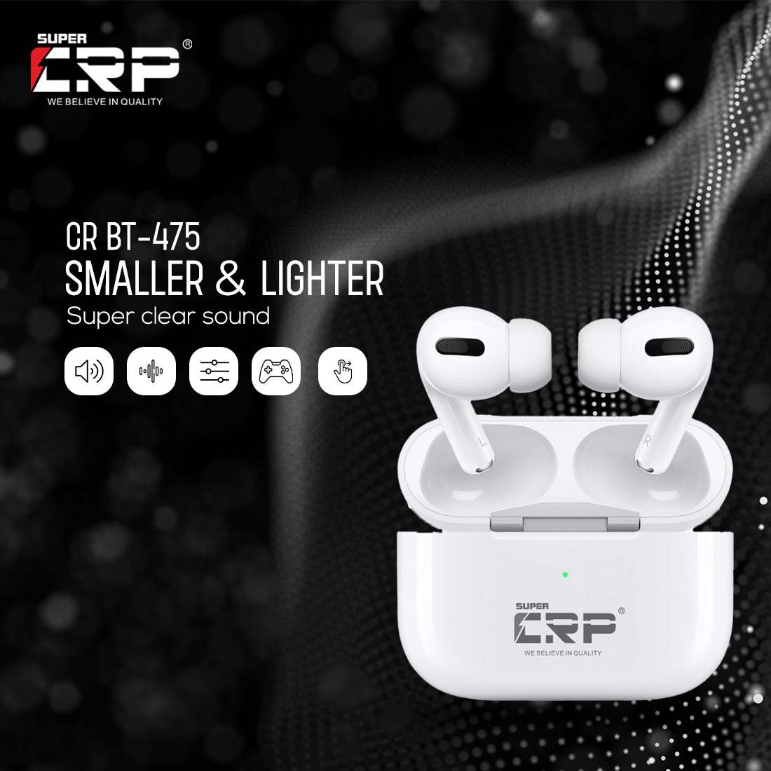 CR BT-475 Pro level TWS - Wireless Earbuds
