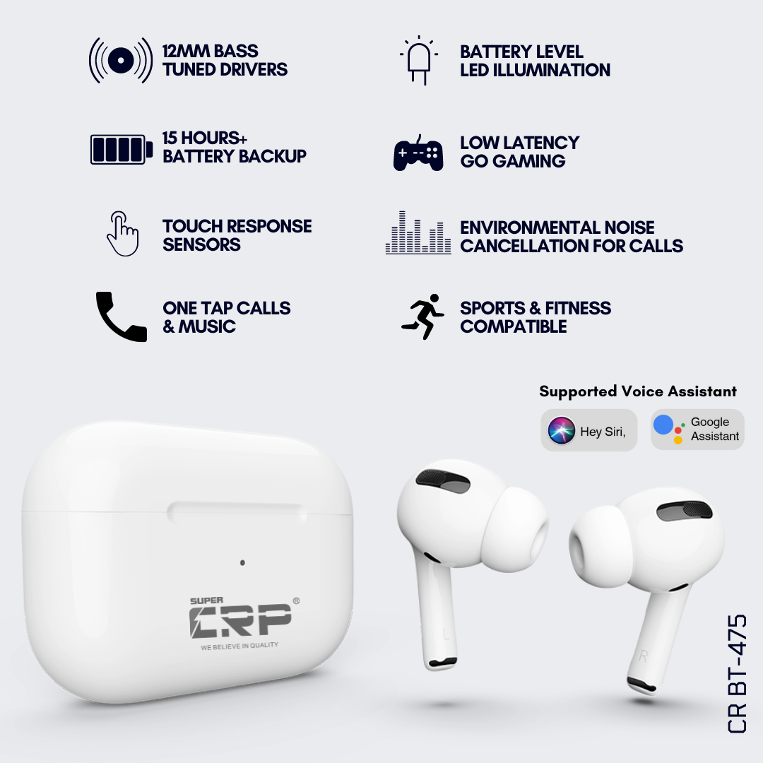 CR BT-475 Pro level TWS - Wireless Earbuds