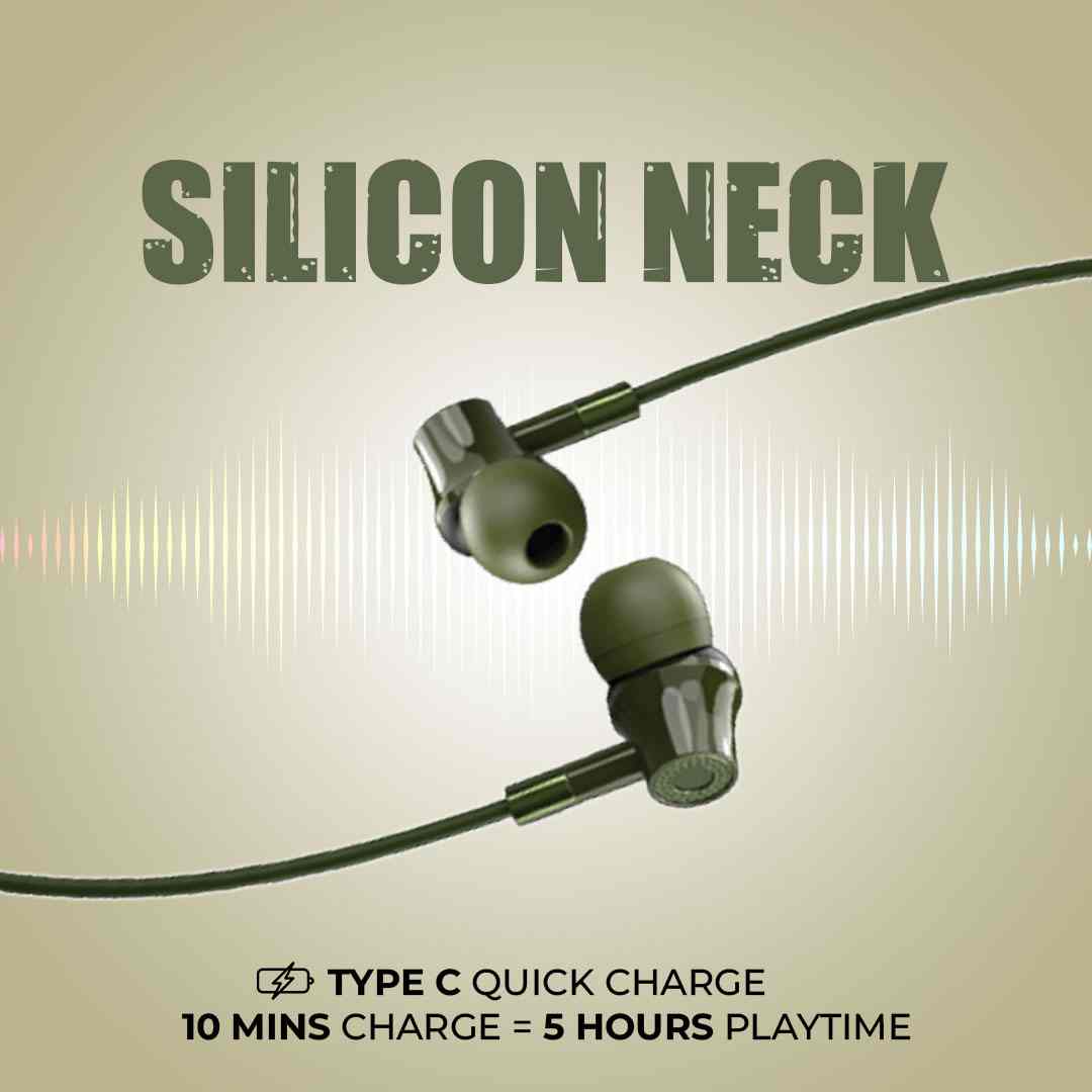 CR BT-Z RADIO SILICON  WIRELESS NECKBAND - BLUETOOTH EARPHONES