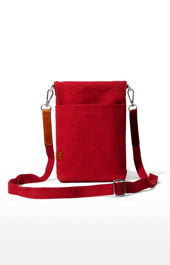 DailyObjects | Women's Crimson Red Scout  Crossbody Bag 2
