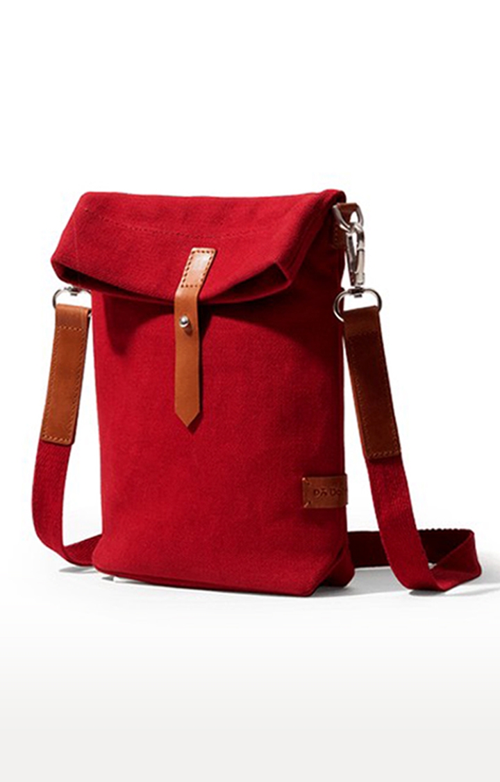 DailyObjects | Women's Crimson Red Scout  Crossbody Bag 0
