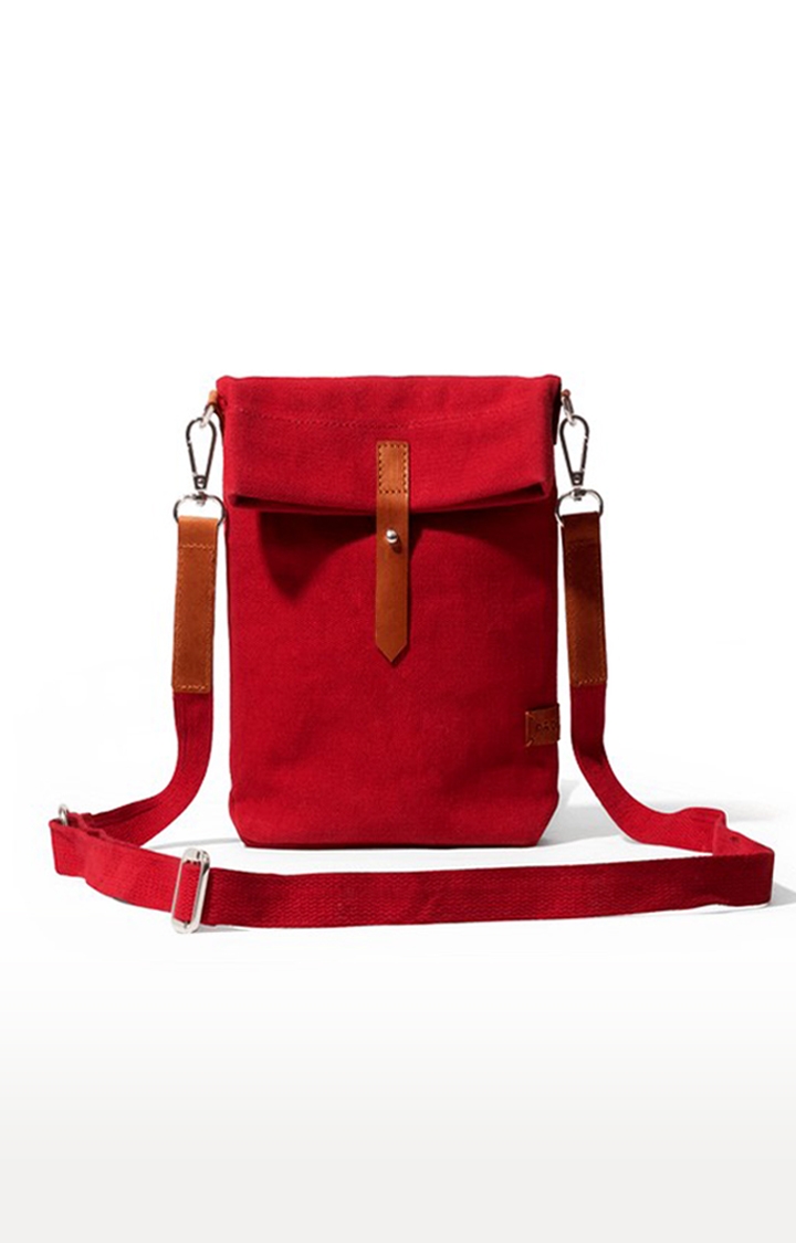 DailyObjects | Women's Crimson Red Scout  Crossbody Bag 1