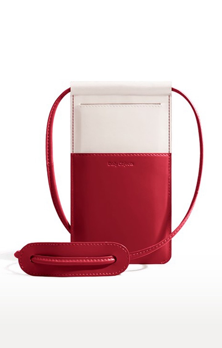 DailyObjects | Women's Crimson Red  Shuttle Crossbody Bags 1