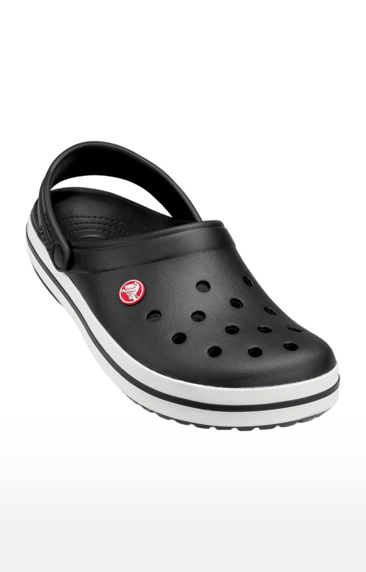 Solid best sale black crocs