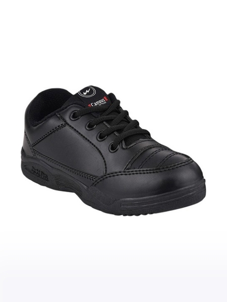 Campus Shoes | Boys Black CS 1258S School Shoes 0