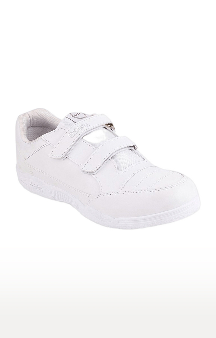 Campus Shoes | Boys White CS 1260VS School Shoes 0