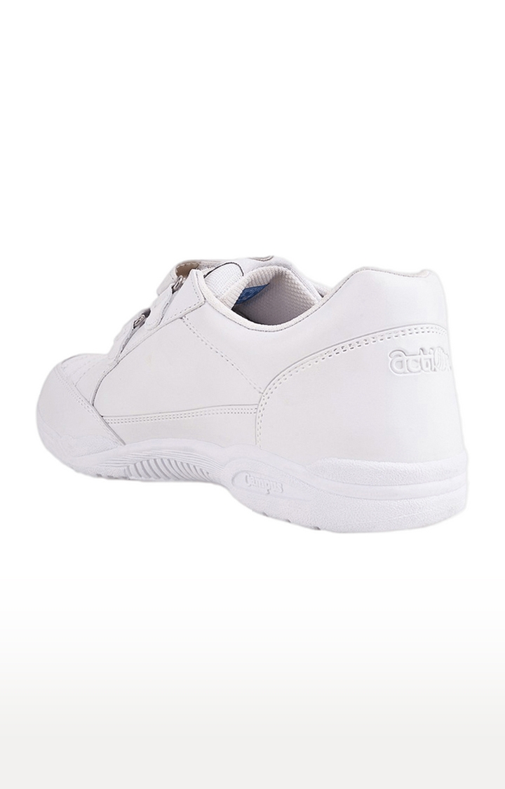 Campus Shoes | Boys White CS 1260VS School Shoes 2
