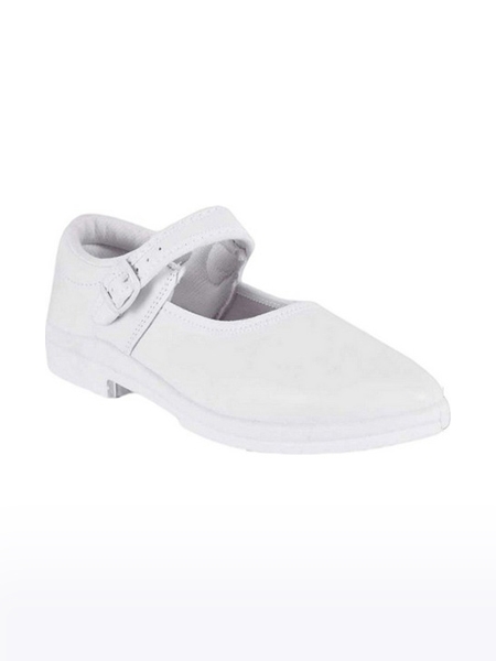 Campus Shoes | Boys White CS A10N School Shoes 0