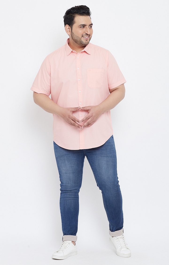 Chennis | Pink Solid Casual Shirts 2