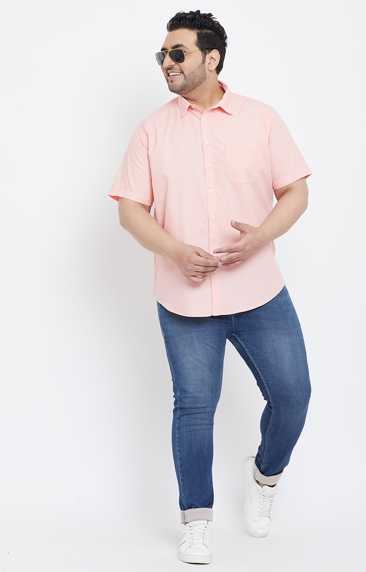 Chennis | Pink Solid Casual Shirts 1