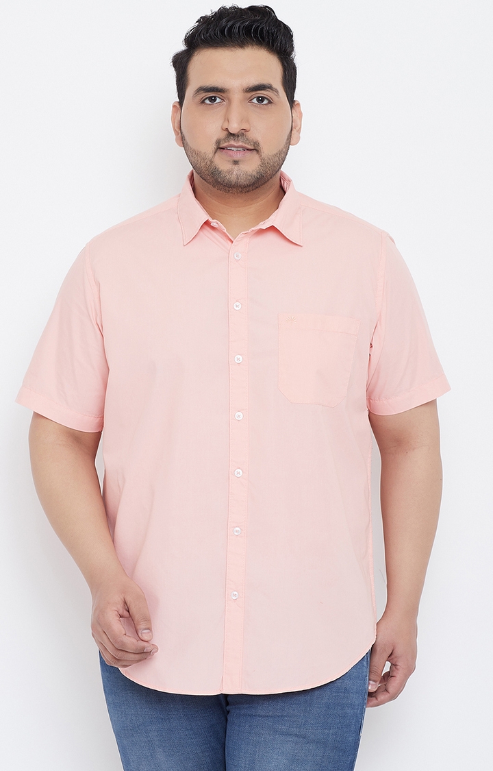 Chennis | Pink Solid Casual Shirts 0