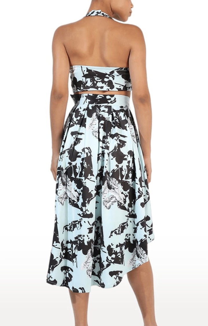 Women's Blue Printed Co-ords