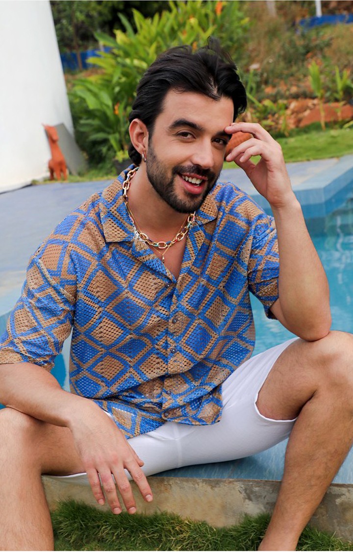 Men's Multicolor Printed Oversized Shirts