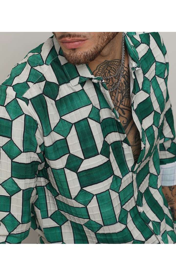 Men's Multicolor Printed Casual Shirts