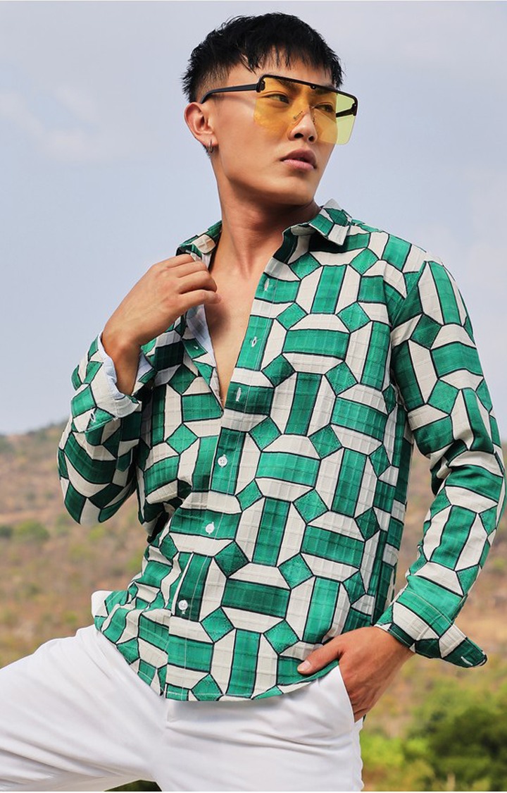Men's Multicolor Printed Casual Shirts