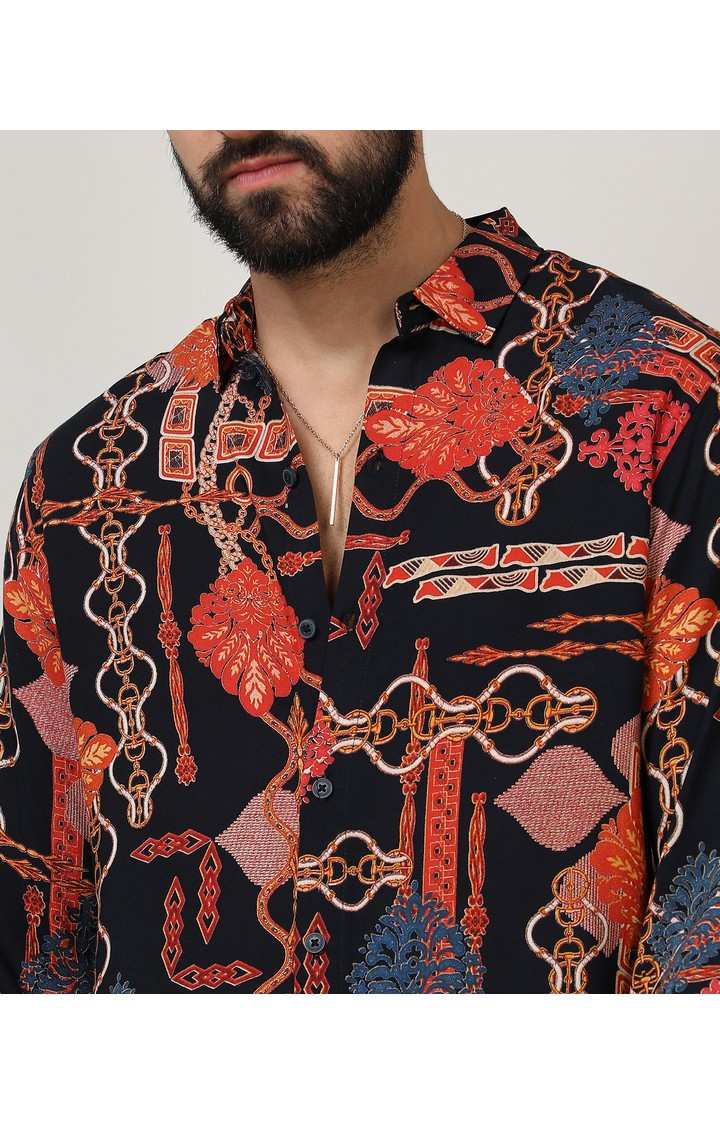 Men's Multicolor Printed Casual Shirts
