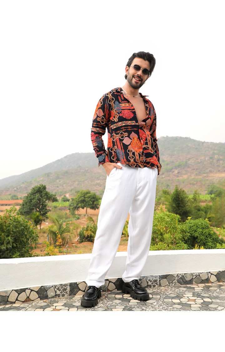 Men's Multicolor Printed Casual Shirts