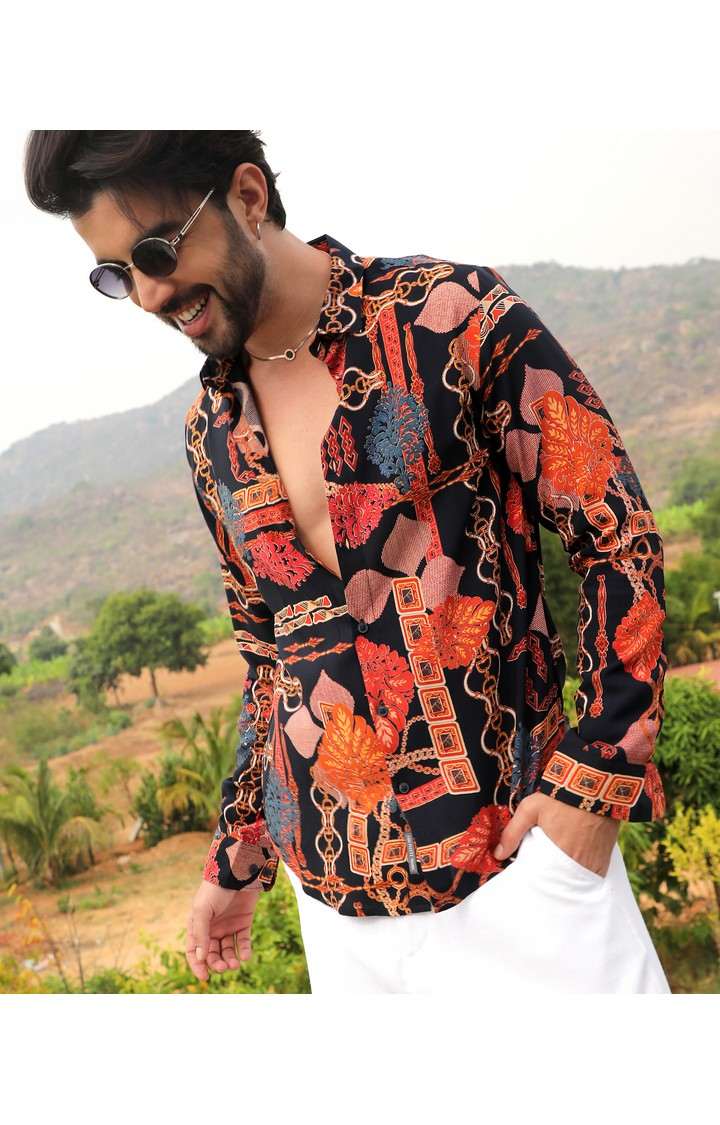 Men's Multicolor Printed Casual Shirts