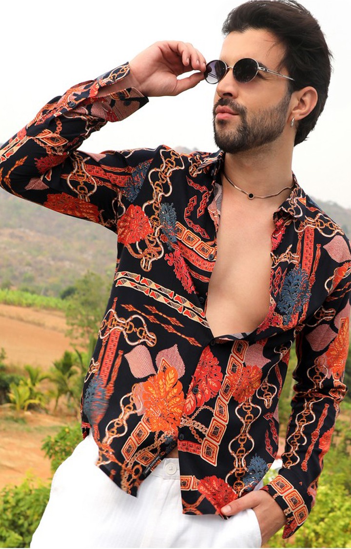 Men's Multicolor Printed Casual Shirts