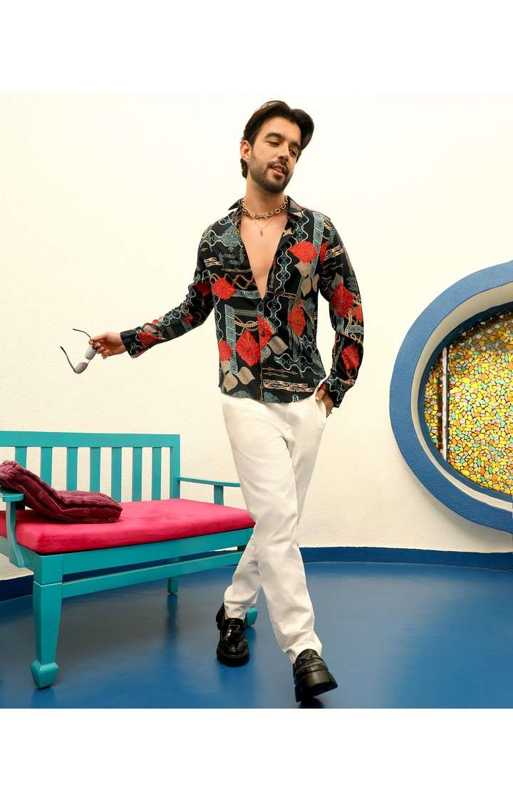 Men's Multicolor Printed Casual Shirts