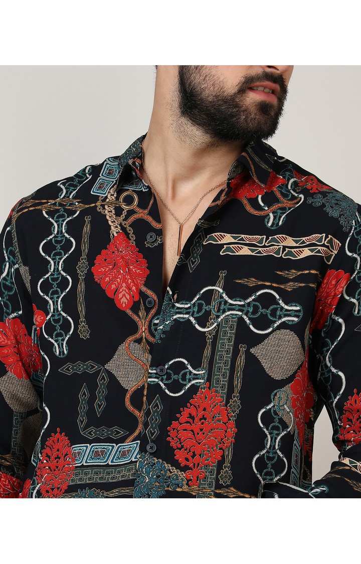 Men's Multicolor Printed Casual Shirts