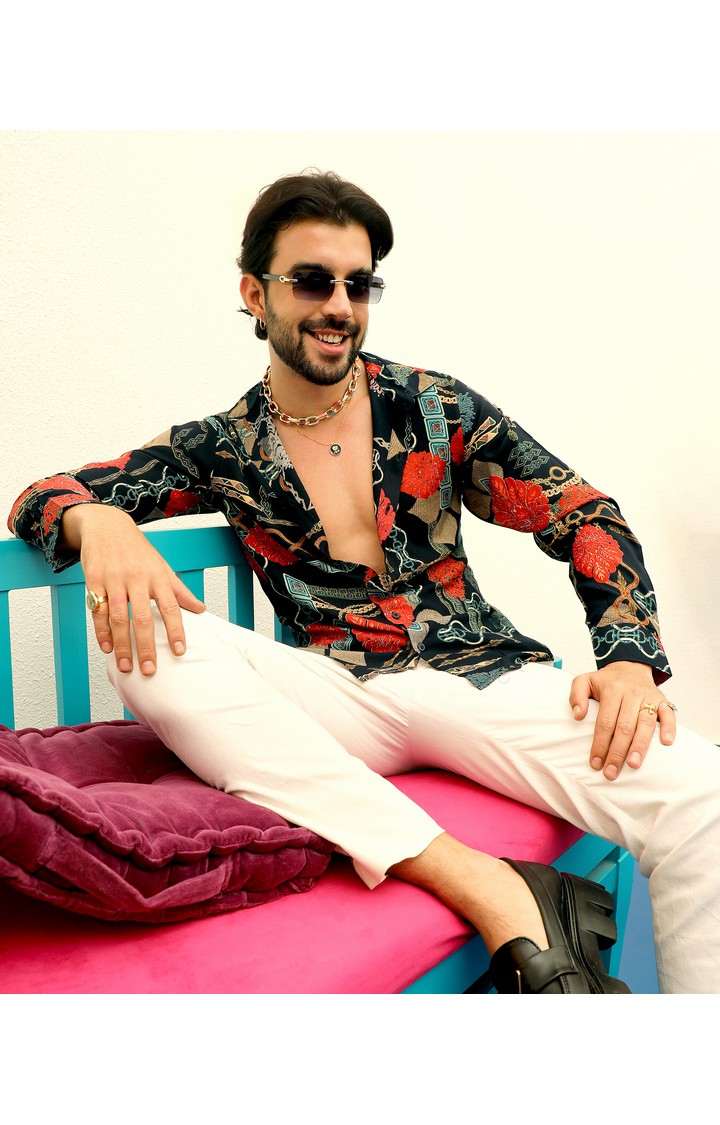 Men's Multicolor Printed Casual Shirts