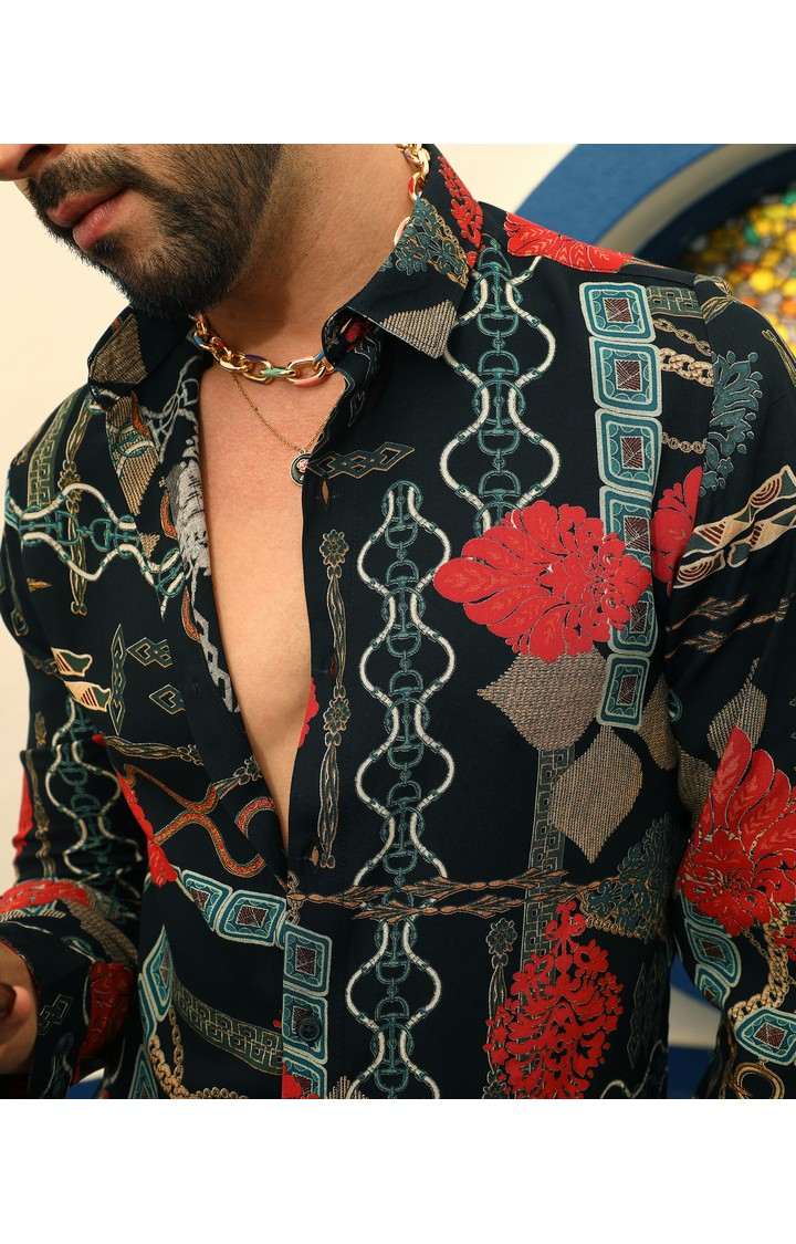 Men's Multicolor Printed Casual Shirts