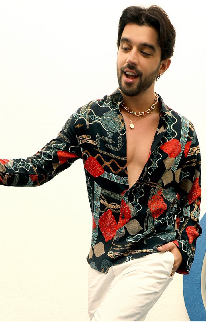 Men's Multicolor Printed Casual Shirts