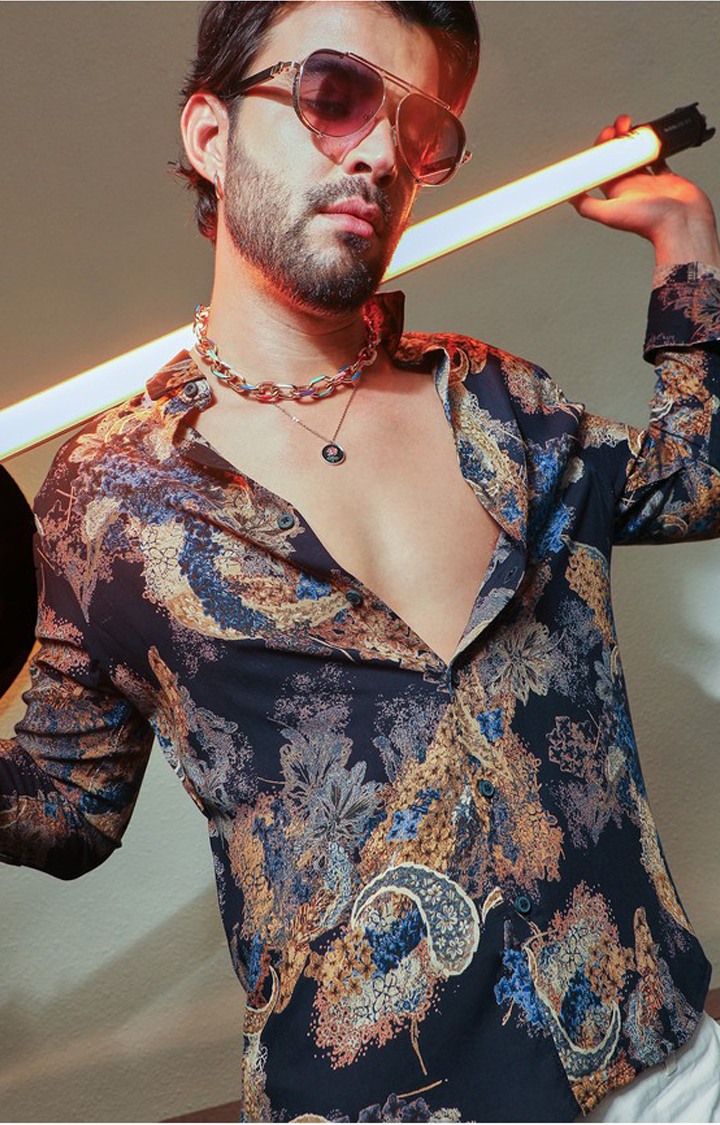 Men's Multicolor Printed Casual Shirts