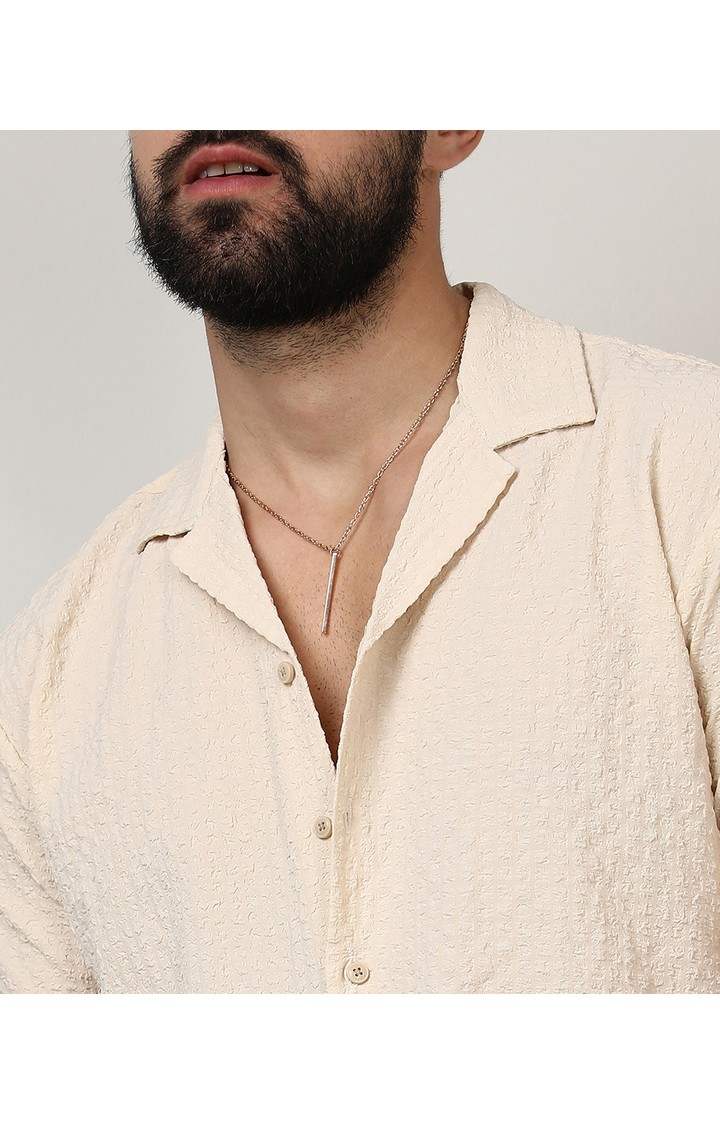 Men's Yellow Solid Casual Shirts