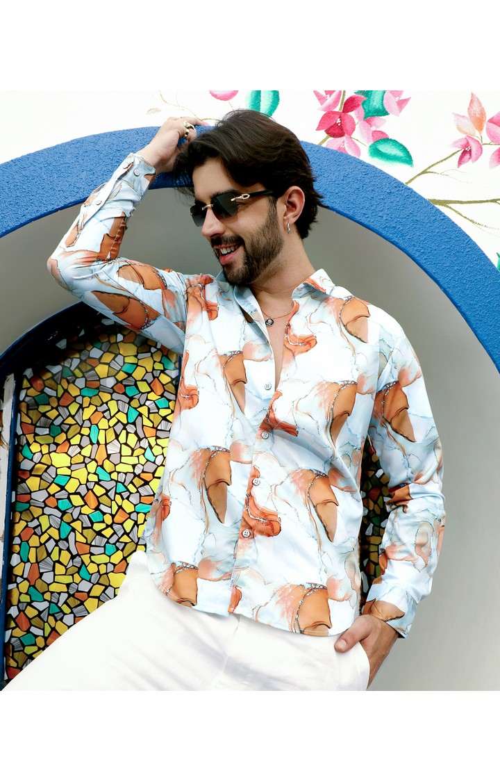 Men's Multicolor Printed Casual Shirts
