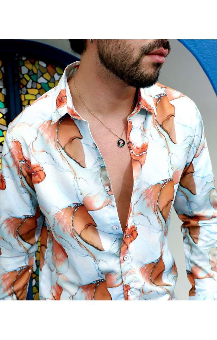 Men's Multicolor Printed Casual Shirts