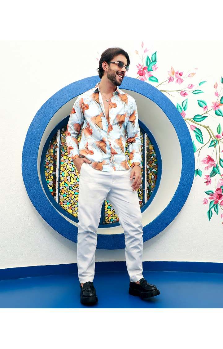 Men's Multicolor Printed Casual Shirts