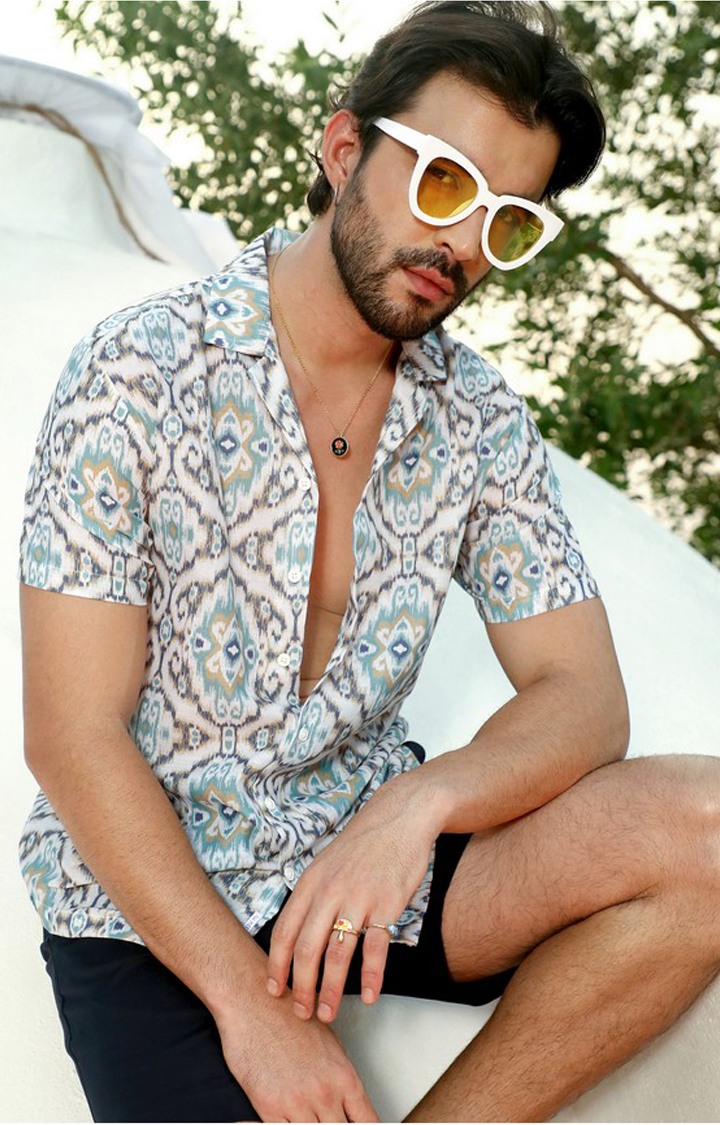 Men's Multicolor Printed Casual Shirts