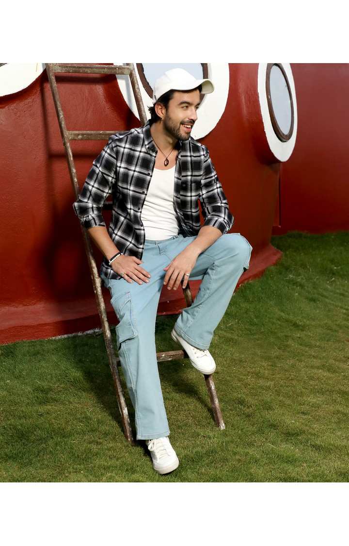 Men's Multicolor Checked Casual Shirts