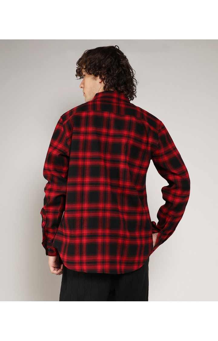 Men's Multicolor Checked Casual Shirts