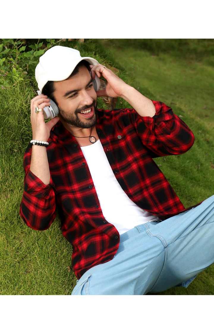 Men's Multicolor Checked Casual Shirts