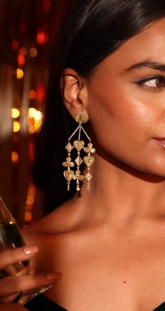 Gold Royal Deck Earrings