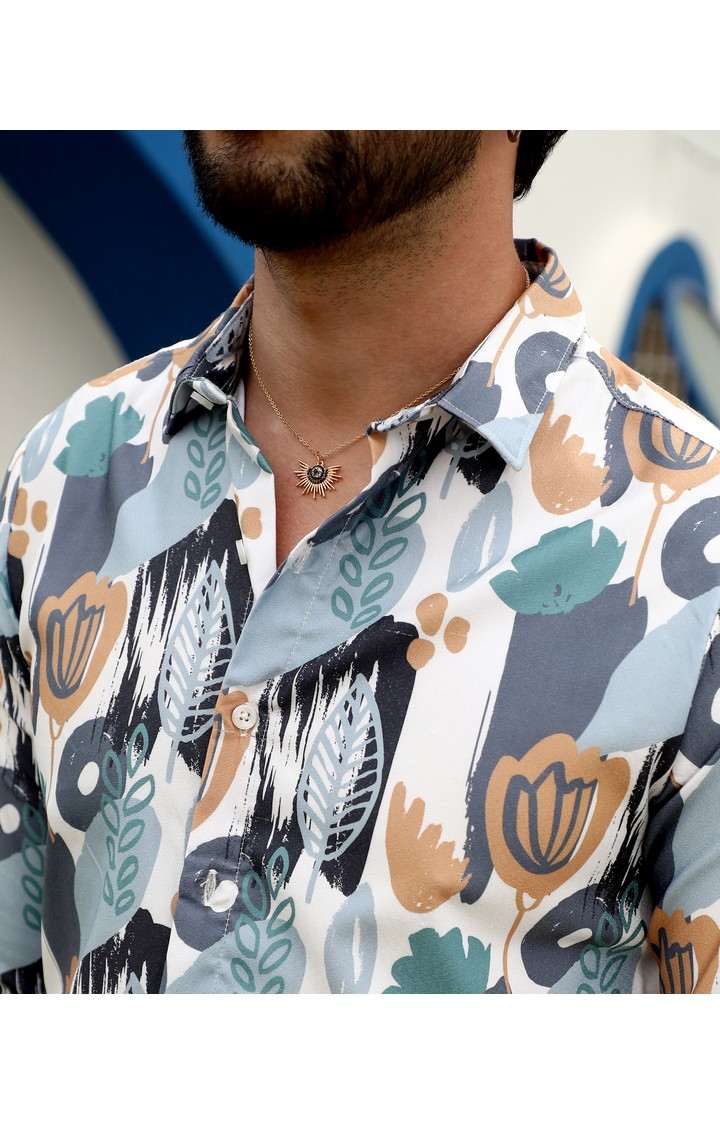 Men's Multicolor Printed Casual Shirts