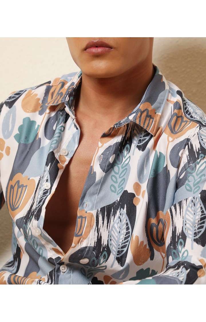 Men's Multicolor Printed Casual Shirts